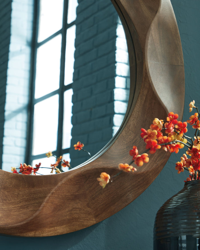Aajon - Accent Mirror - Brown - view 4