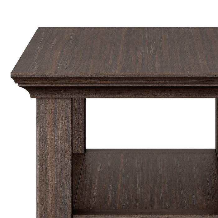 Acadian - Narrow Side Table - Farmhouse Brown by Simpli-Home | Bel Furniture