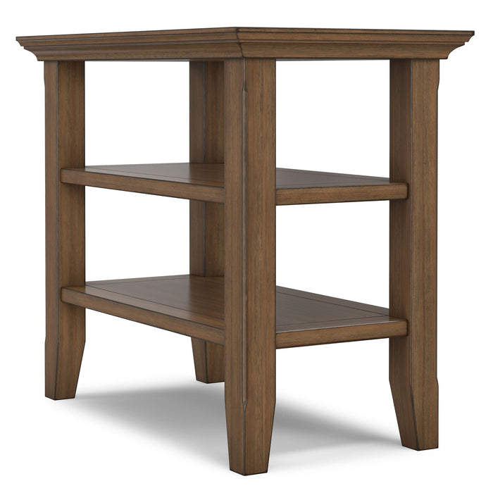 Acadian Narrow Side Table Rustic Brown