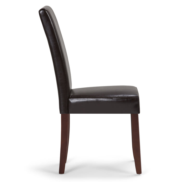 Acadian - Parson Dining Chair (Set of 2) - Tanners Brown by Simpli-Home | Bel Furniture