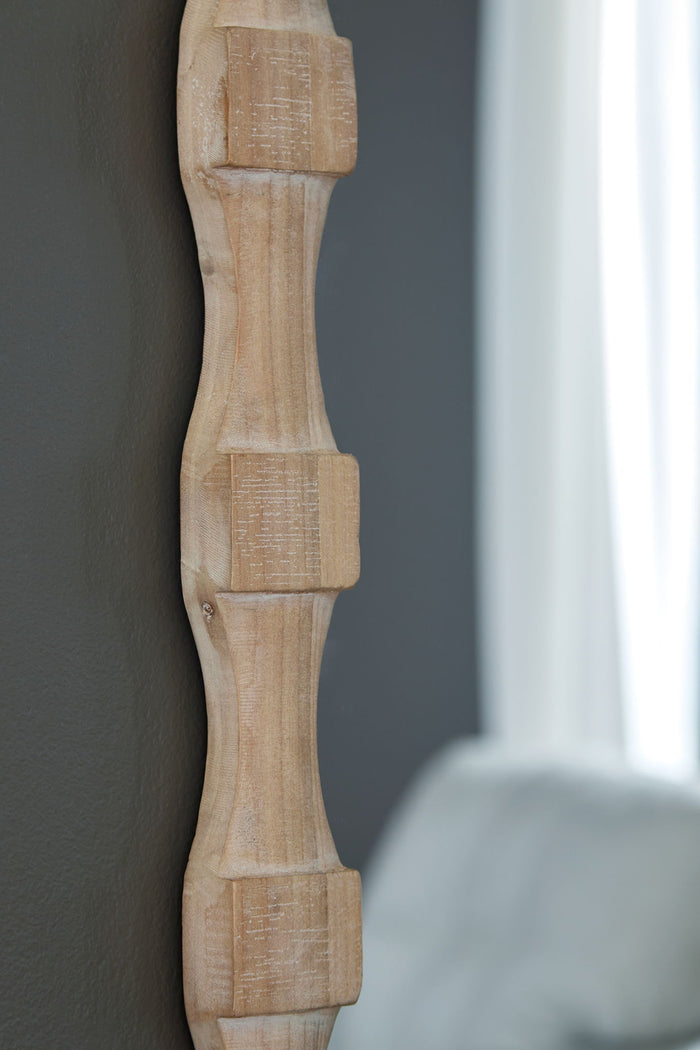 Acelmore - Accent Mirror - Light Brown - view 2