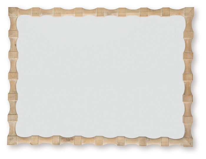 Acelmore - Accent Mirror - Light Brown - view 7