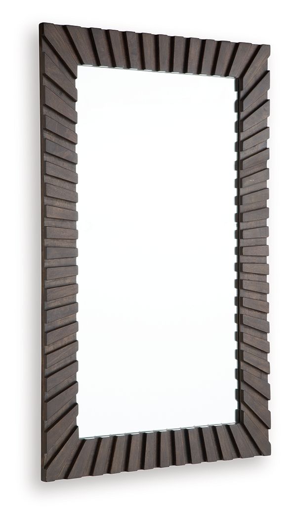 Advin - Accent Mirror - Dark Brown - view 4