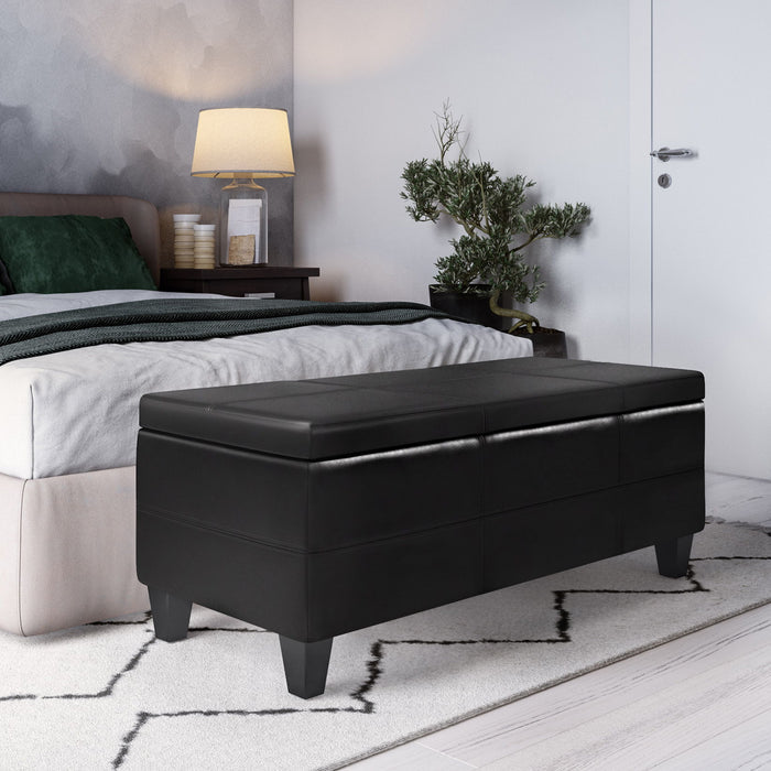 Afton - Large Storage Ottoman Bench - view 5
