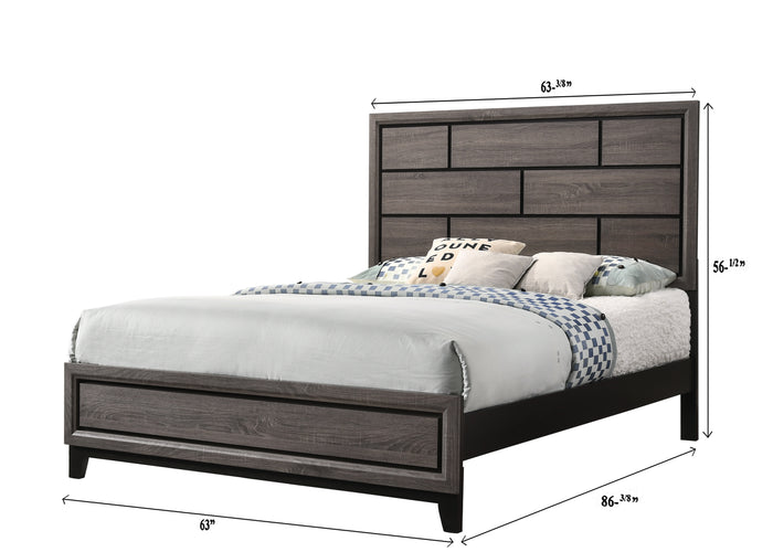Akerson Bed Grey