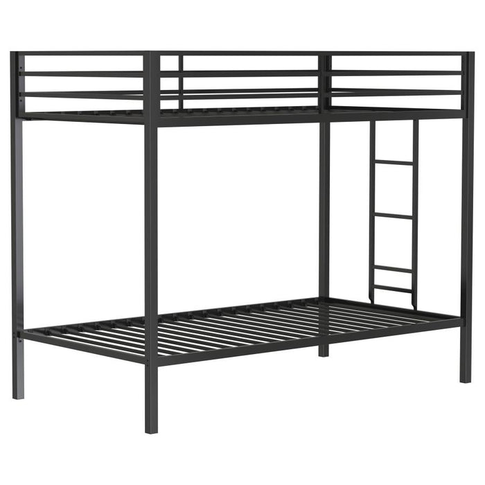 Alevera Metal Bunk Bed With Ladder