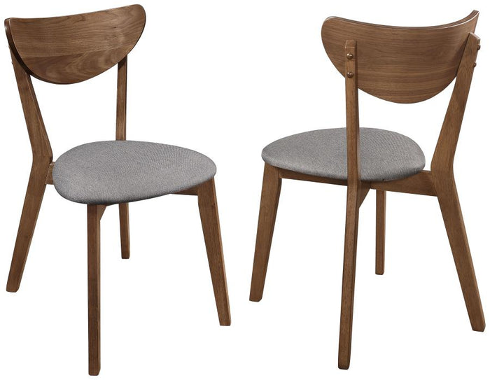 Alfredo Dining Side Chair (Set of 2) Gray And Natural Walnut