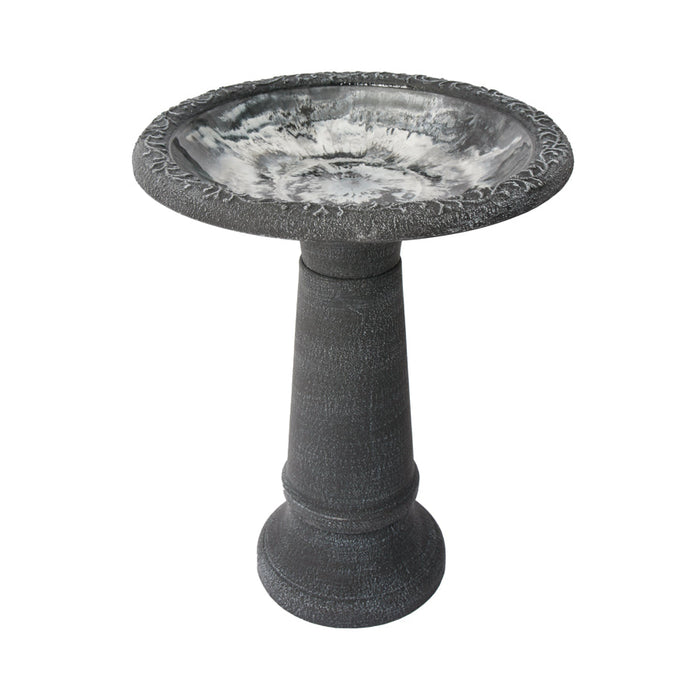 ALGREEN  20" Accerra Gray Birdbath