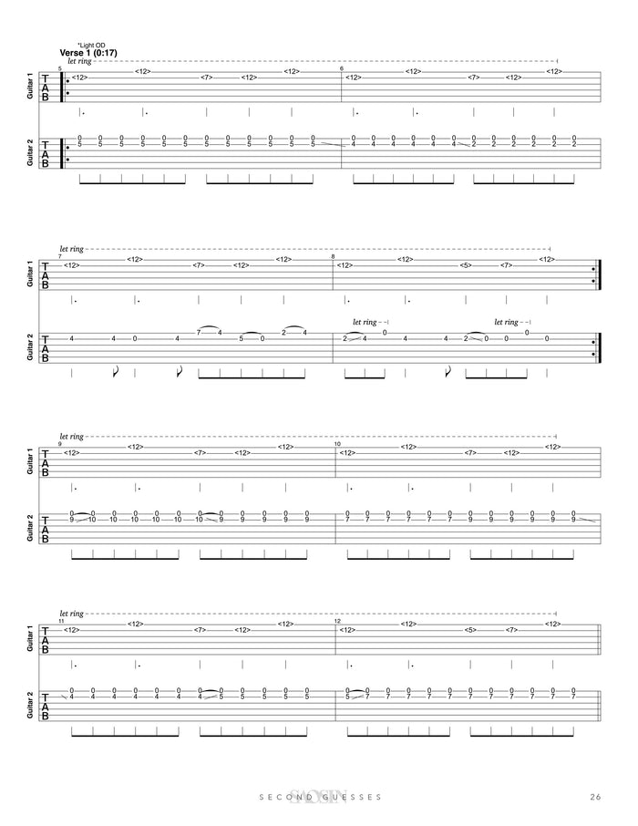 Printed Guitar Book, Digital Guitar Book