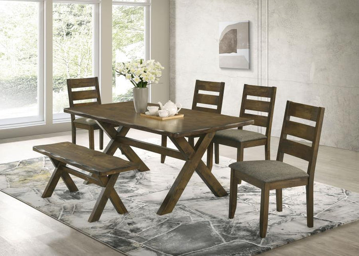 Alston - Wood Dining Bench - Knotty Nutmeg