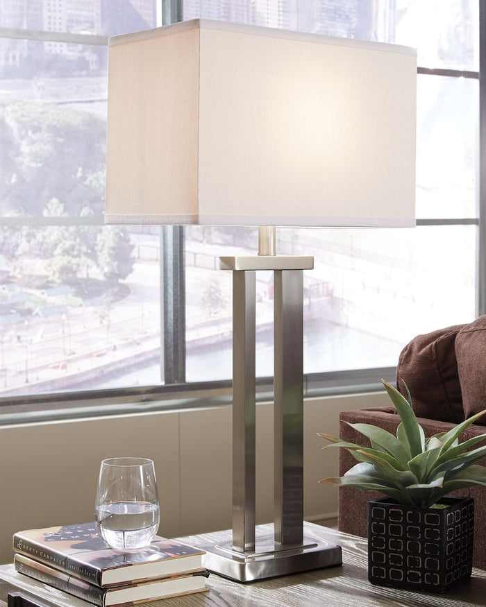 Aniela - Metal Table Lamp Set by Signature Design by Ashley® | Bel Furniture