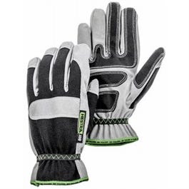 Anton Work Gloves, Knuckle Protection, Black & Gray Synthetic, Men's L