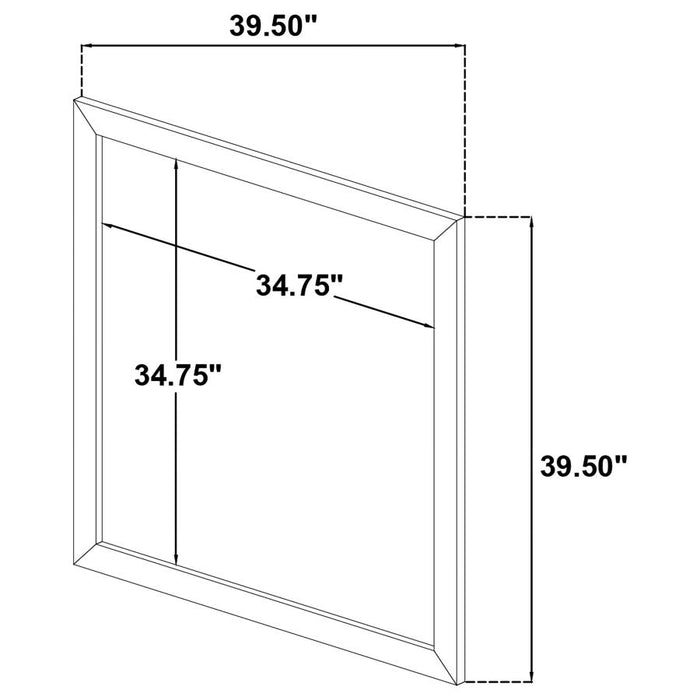 Arielle - Dresser Mirror - Light Oak