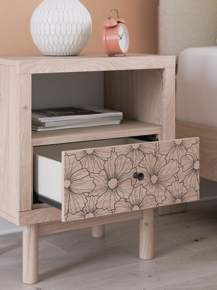 Arloster - One Drawer Night Stand - Tan - view 7