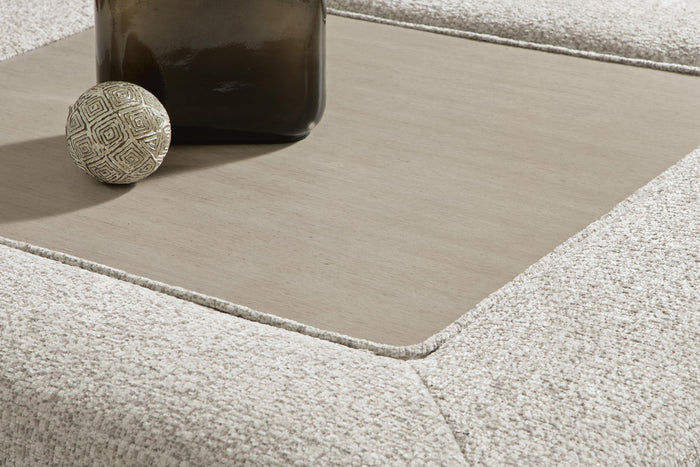 Ashbourne Estate - Oversized Accent Ottoman - Snowstone