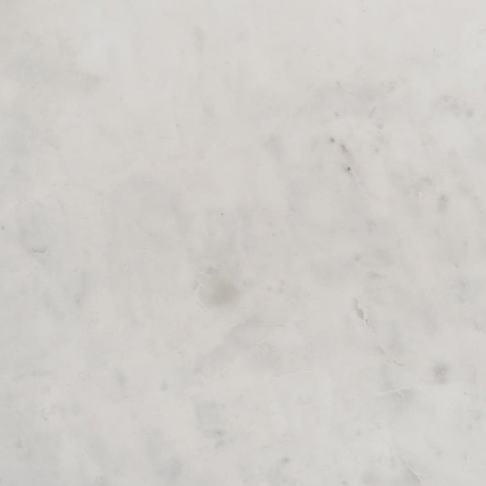 Astoria - Round Genuine Marble Side End Table - White