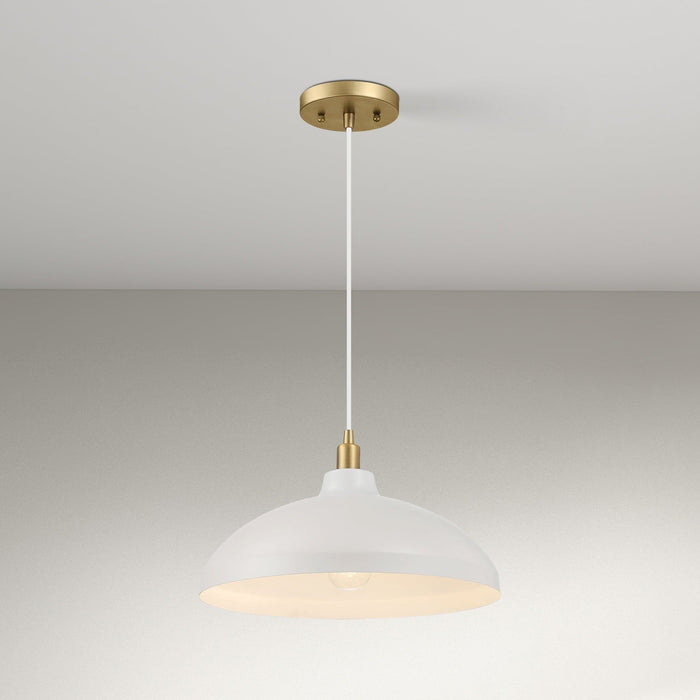 Astral - Single Light Pendant Lamp For Entrance Kitchen Island - Gold / White - view 2
