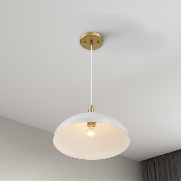 Astral - Single Light Pendant Lamp For Entrance Kitchen Island - Gold / White - view 6