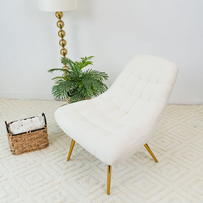 Aubrey - French Boucle Lounge Chair - view 3
