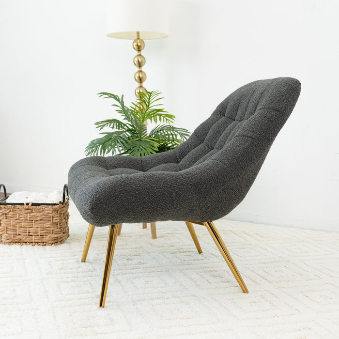 Aubrey - French Boucle Lounge Chair - view 8