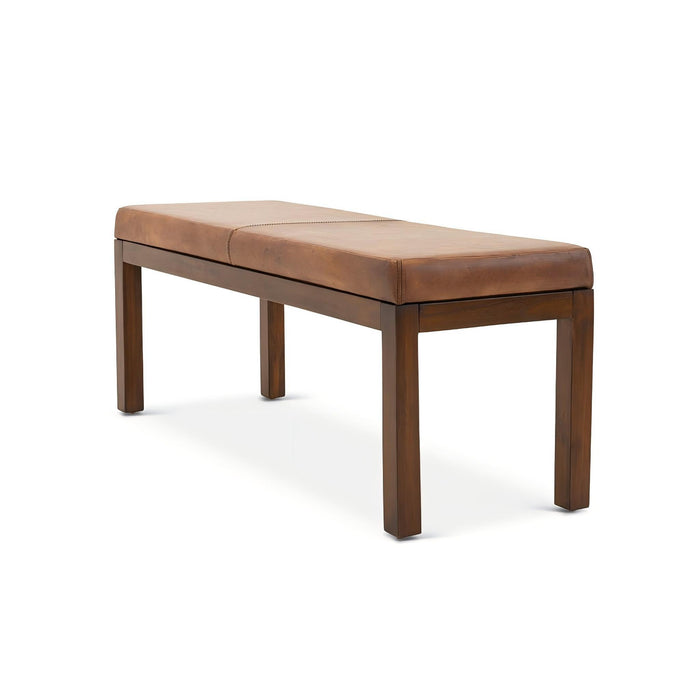 Austin - Bench With Lines - Antique Brown / Brown / Rustic / Tan - view 4