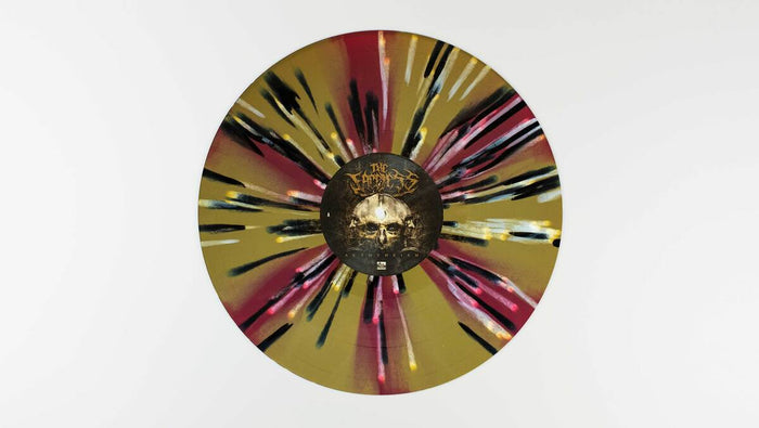 Gold + Oxblood Cornetto with Black + White Splatter