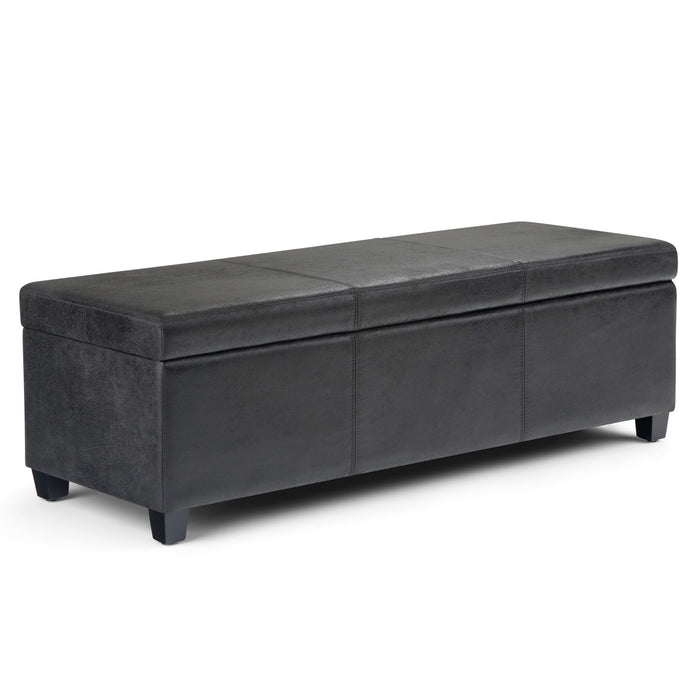 Avalon Contemporary Storage Ottoman Bench