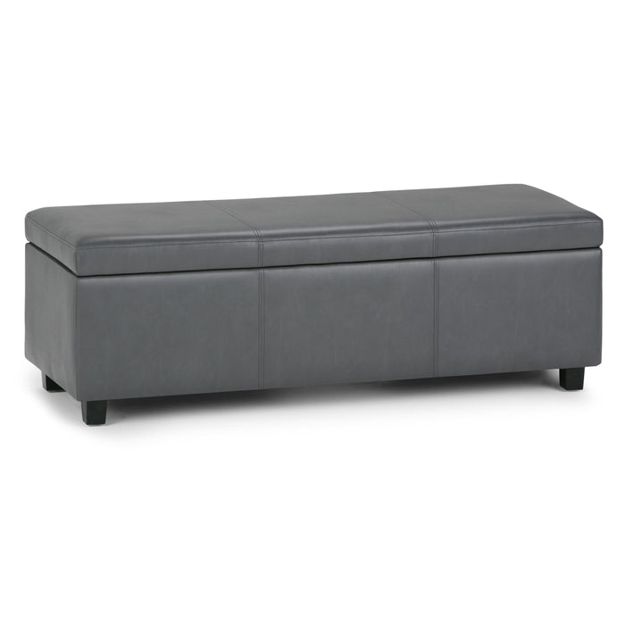 Dark Gray / 48.4"W x 18.1"D x 16.1"H / Faux Leather