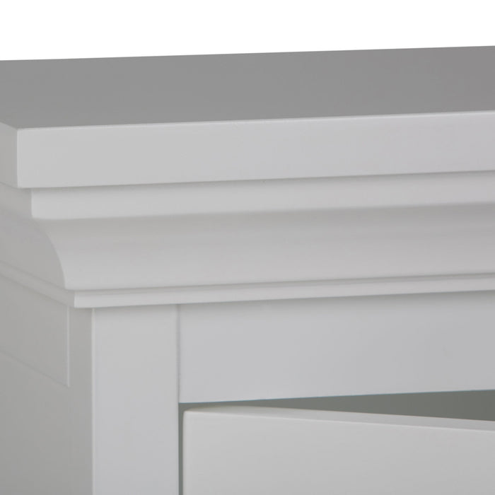 Avington - Single Door Wall Cabinet - Pure White by Simpli-Home | Bel Furniture