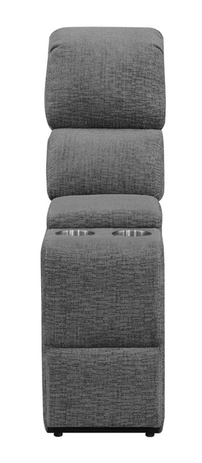 Bahrain Upholstered Sectional Piece Charcoal