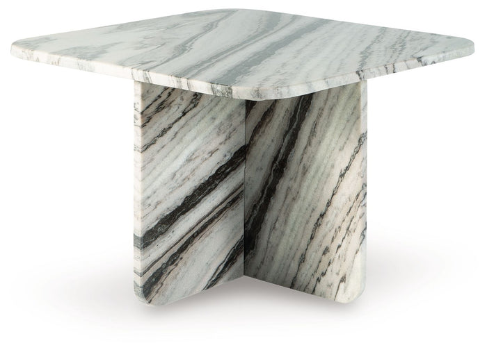Baretton - Accent Cocktail Table White 26"W x 26"D x 18"H by Signature Design by Ashley® | Bel Furniture