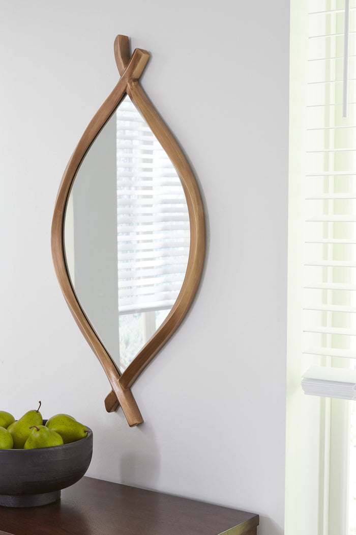 Bartner - Antique Gold Finish - Accent Mirror by Signature Design by Ashley® | Bel Furniture
