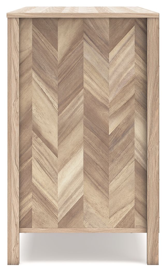 Battelle - Tan - Six Drawer Dresser by Signature Design by Ashley® | Bel Furniture