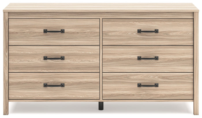 Battelle - Tan - Six Drawer Dresser by Signature Design by Ashley® | Bel Furniture