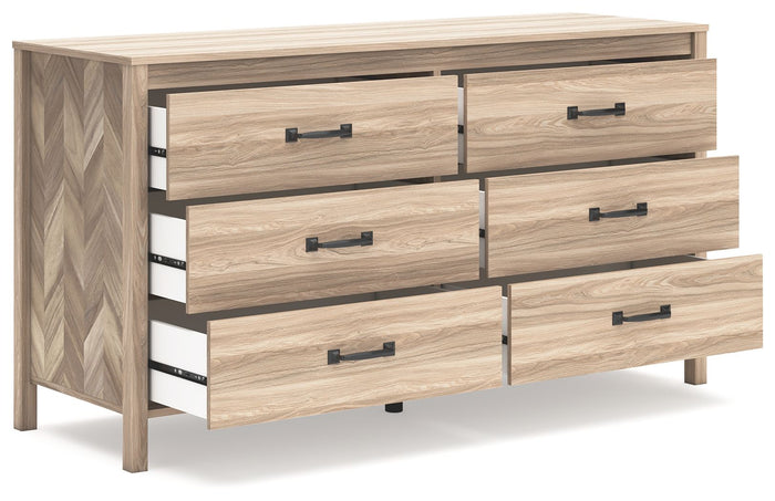 Battelle - Tan - Six Drawer Dresser by Signature Design by Ashley® | Bel Furniture