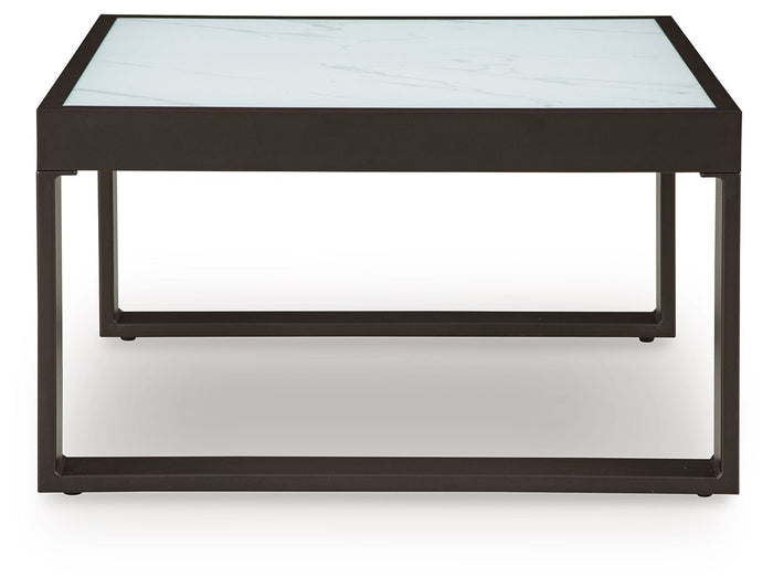 Beachloft - Black / Gray - Square Cocktail Table by Signature Design by Ashley® | Bel Furniture