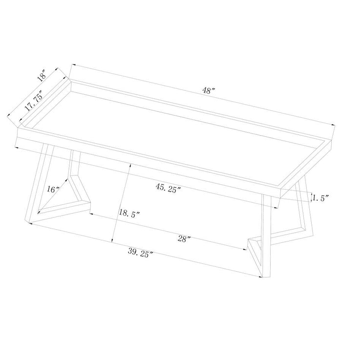 Beaufort Velvet Upholstered Dining Bench Steel Grey