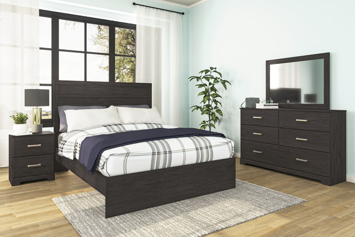 Belachime - Charcoal - Two Drawer Night Stand by Signature Design by Ashley® | Bel Furniture