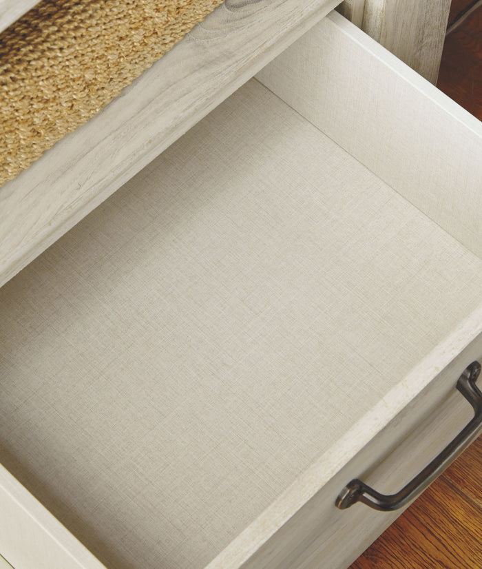 Bellaby - Whitewash - Five Drawer Chest by Signature Design by Ashley® | Bel Furniture