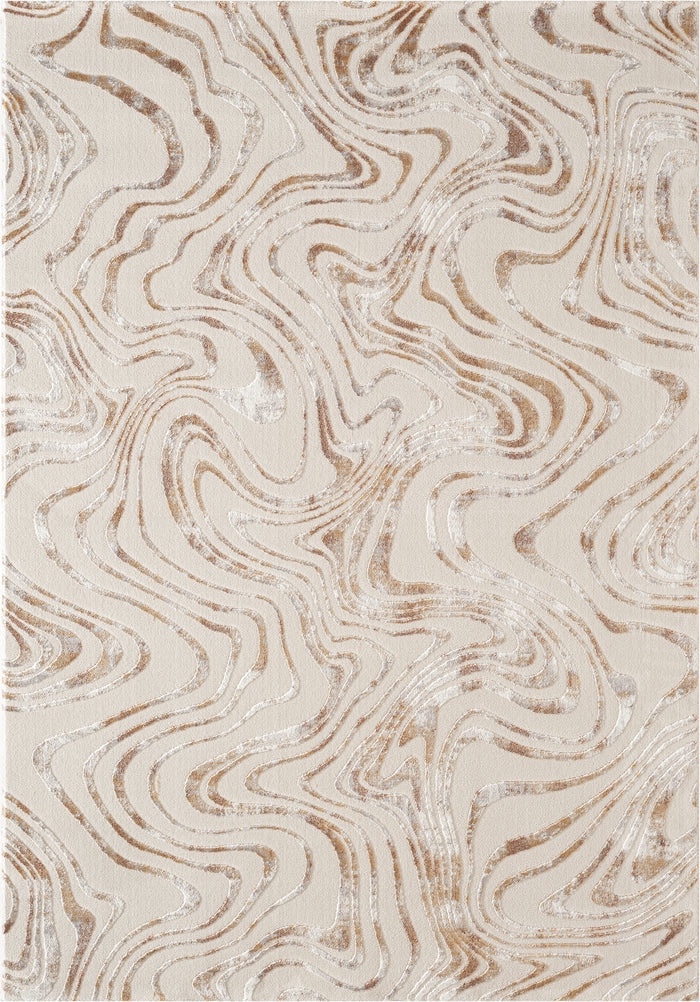 .Betsi Cream Power-Loomed Area Rug 6' 6" x 9' 0"