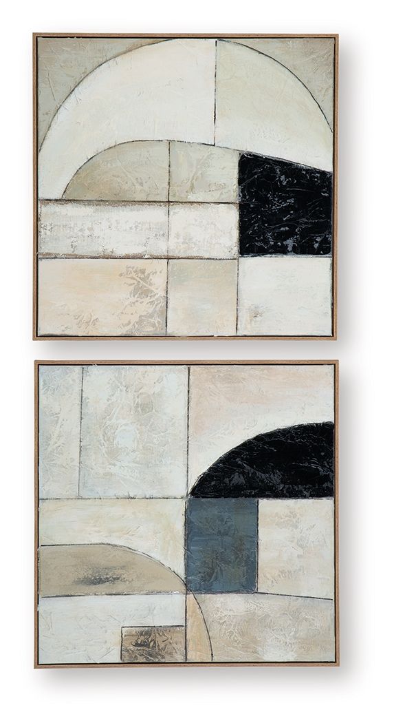 Bexlen - Wall Art Set (Set of 2) - Tan / Taupe / Black - view 5
