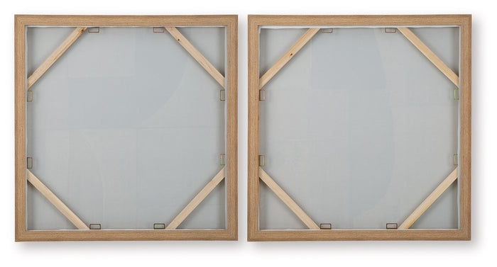 Bexlen - Wall Art Set (Set of 2) - Tan / Taupe / Black - view 8