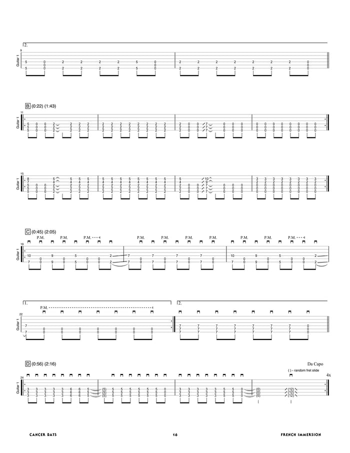 Printed Guitar Book, Digital Guitar Book