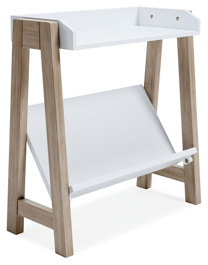 Blariden - White / Tan - Small Bookcase by Signature Design by Ashley® | Bel Furniture