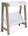 Blariden - White / Tan - Small Bookcase by Signature Design by Ashley® | Bel Furniture