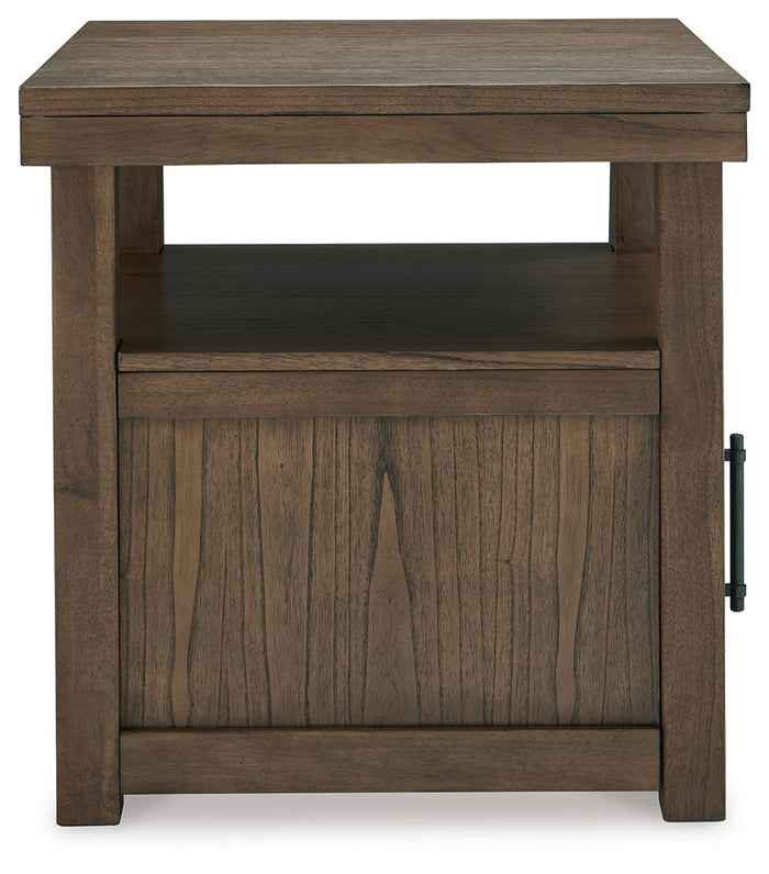 Boardernest - Brown - Rectangular End Table by Signature Design by Ashley® | Bel Furniture