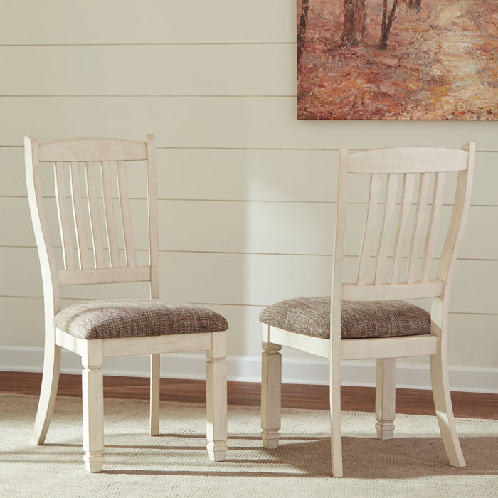 Bolanburg - Dining UPH Side Chair (Set of 2) - Rake Back - Brown / Beige - view 6