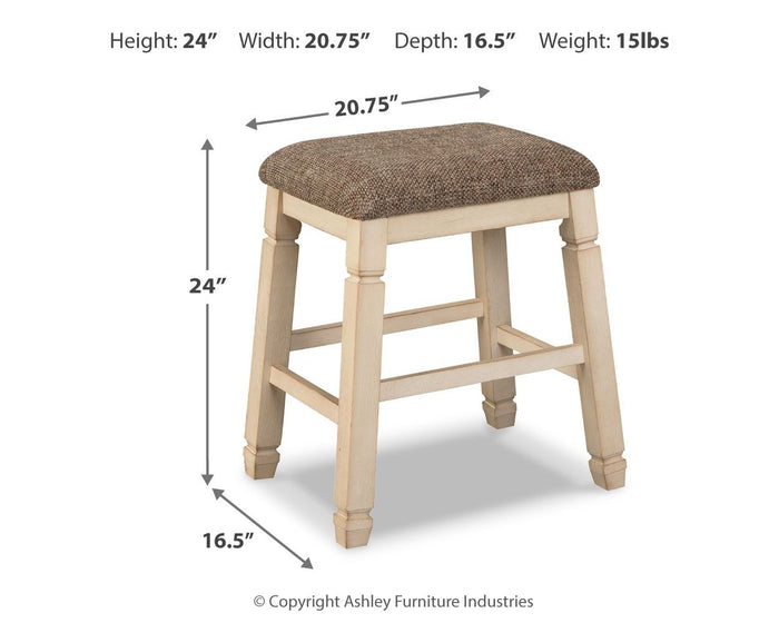 Bolanburg - Upholstered Stool (Set of 2) - Beige - view 3