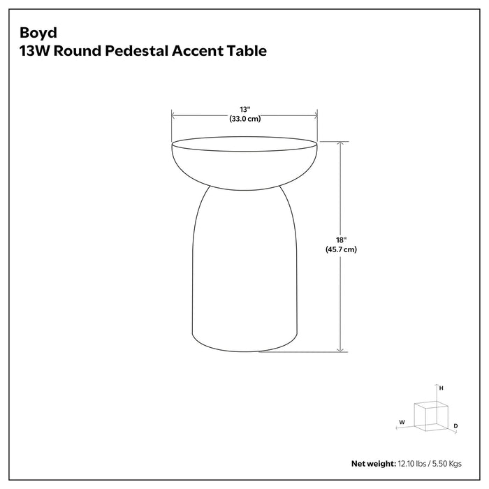 Boyd - V Chisel Accent Table - Black