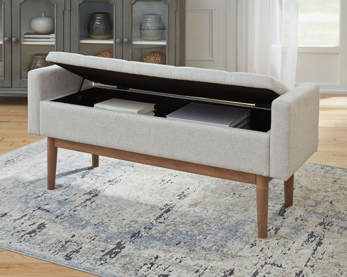 Briarson - Storage Bench - Beige / Brown - view 8